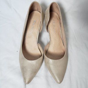 Textured Gold Pumps